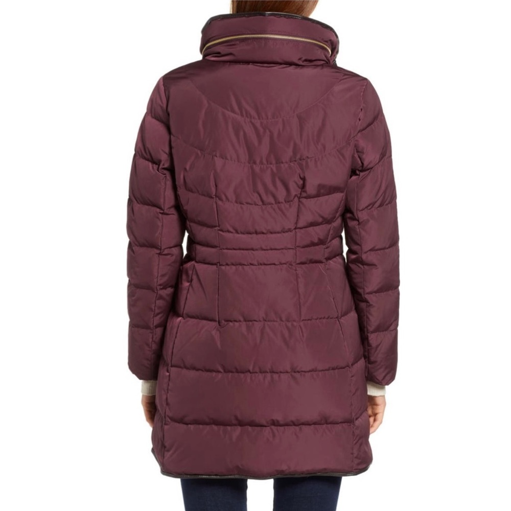 NWT $275 Cole Haan Puffer Jacket PXS Petite XS Burgundy NEVER WORN - Picture 4 of 16